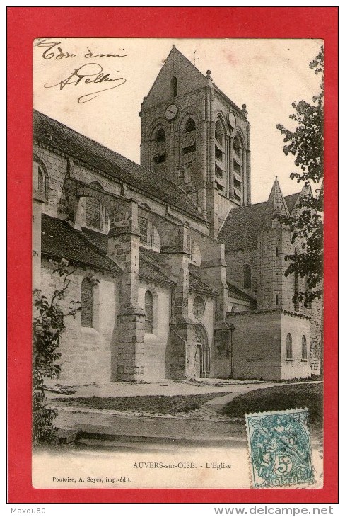 AUVERS-sur-OISE - L'Eglise - 1904 - - Auvers Sur Oise