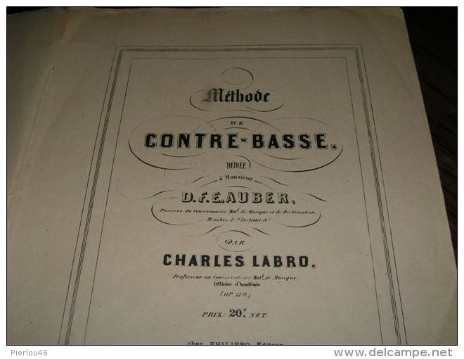 METHODE DE CONTRE-BASSE - Opera