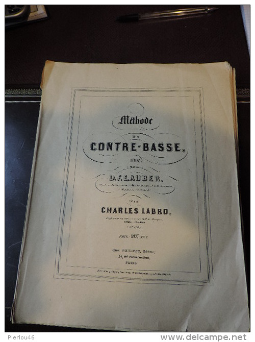 METHODE DE CONTRE-BASSE - Opera