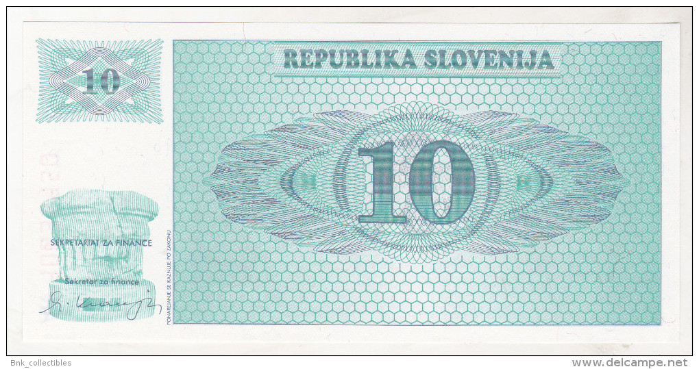 Slovenia 10 Tolarjev 1990 Unc , Specimen , Pick 4s1 - Slovénie