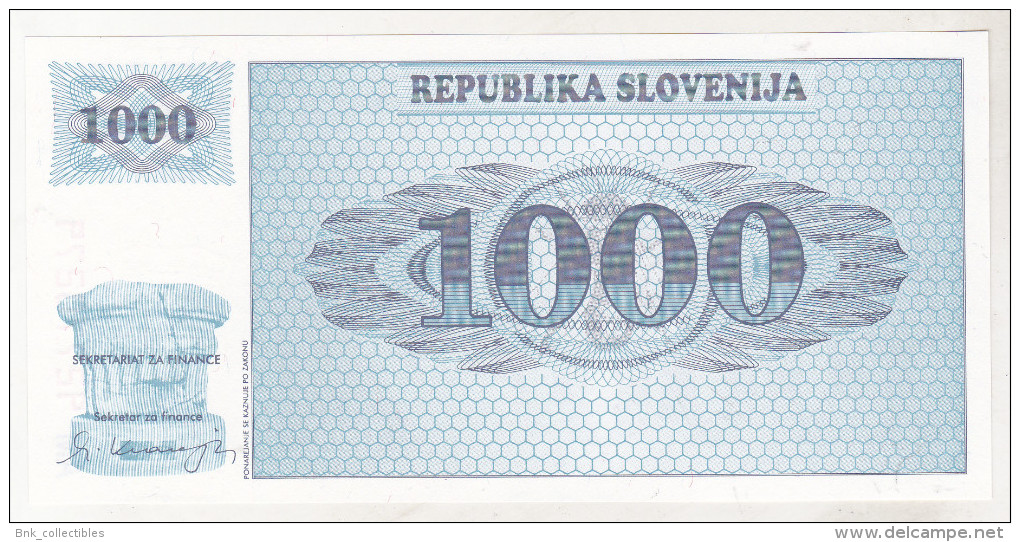 Slovenia 1000 Tolarjev Unc , Specimen , Pick 9s1 - Eslovenia