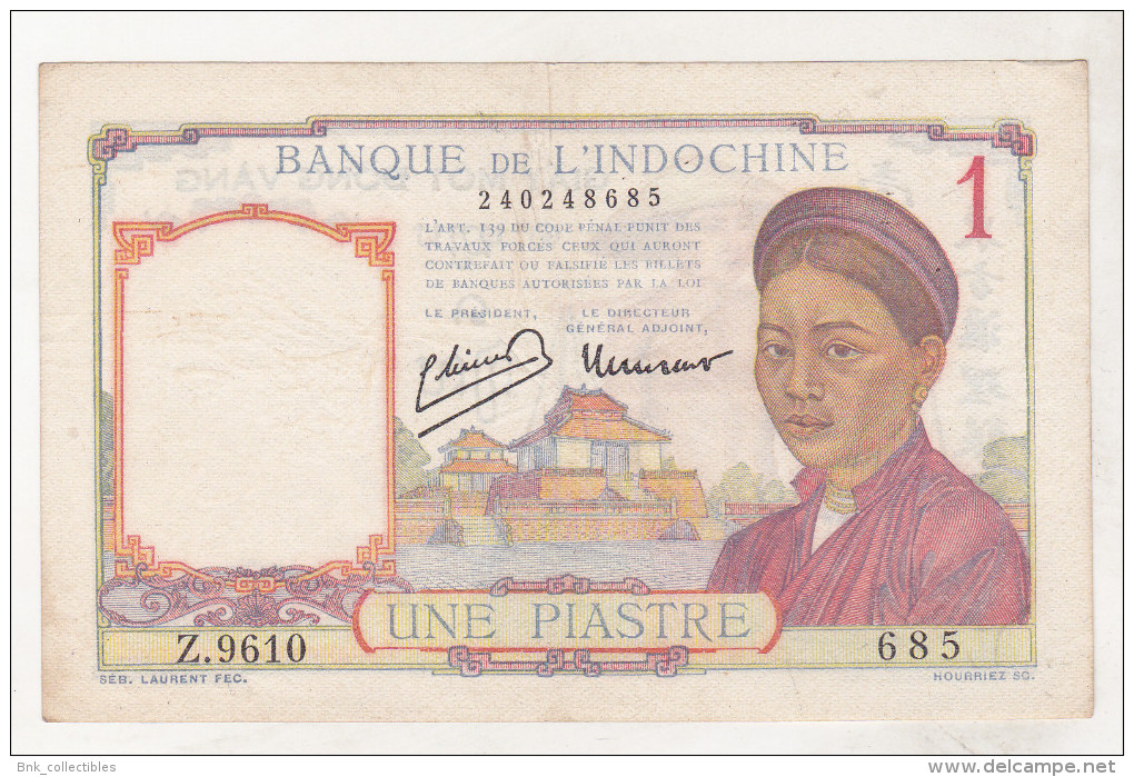 Indochina 1 Piastre (1949) - Indochine