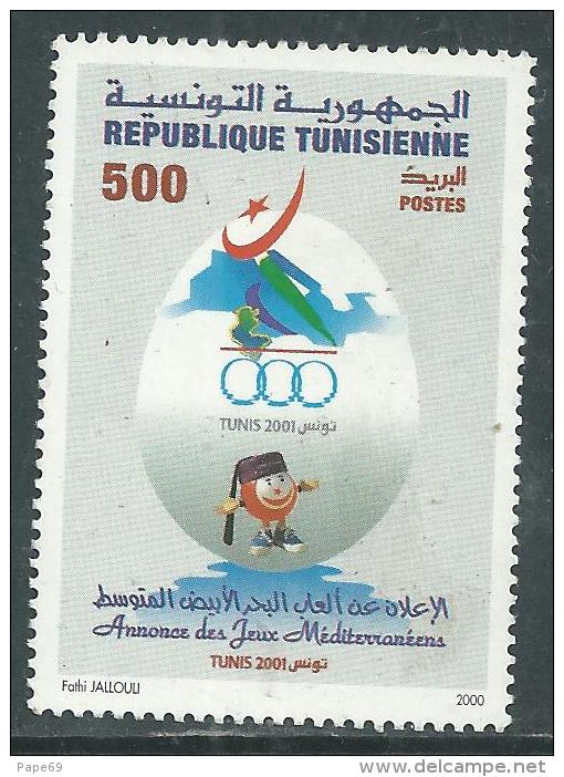 Tunisie N° 1394  XX Annonce Des Jeux Méditerranéens à Tu,is En 2001, Sans Charnière, TB - Tunisia (1956-...)