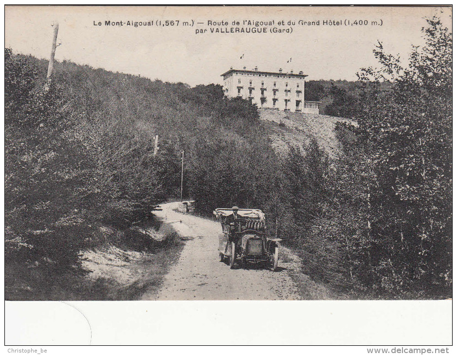 CPA Le Mont Aigoual, Route De L'Aigoual Et Du Grand Hôtel Par Valleraugue (pk29025) - Valleraugue