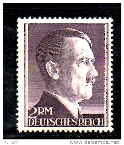 W558 - TERZO REICH 1941 , 2 Rm Unificato N. 724A Dent 14 *** MNH Adolf Hitler - Nuovi