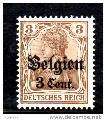 W833 - BELGIO 1916 , Unificato N. 11  ***  MNH - Occupazione 1914 – 18