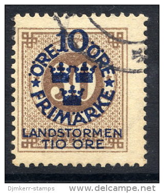 SWEDEN 1916 Landstorm Fund On Ring Type 10 / 30 öre Used.  Michel 94 - Used Stamps