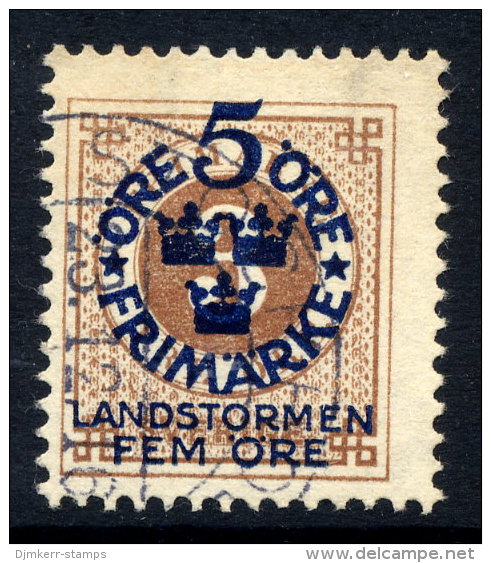 SWEDEN 1916 Landstorm Fund On Ring Type 5 / 3 öre Used.  Michel 87 - Used Stamps