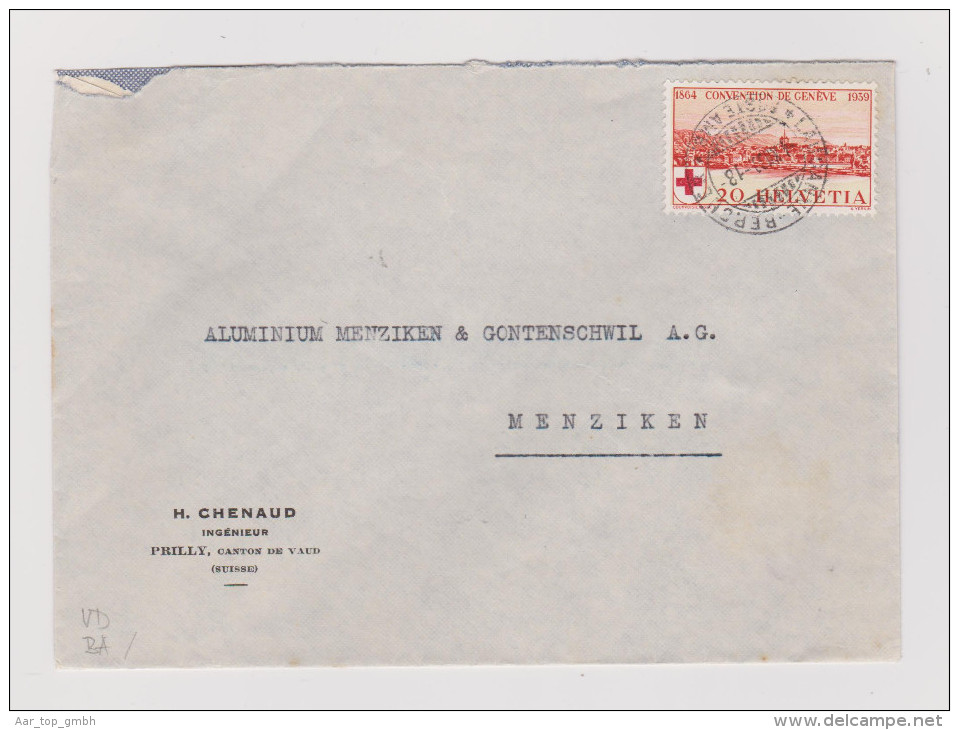 Heimat Bahnlinie Lausanne-Bercher 1939-12-04 L18 Auf Brief Nach Menziken - Lettres & Documents