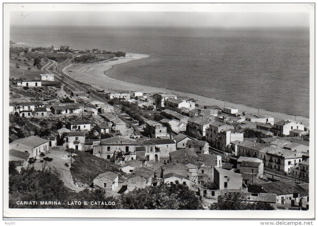 Calabria-cosenza-cariati Marina Lato S.cataldo Veduta Aerea E Linea Ferroviaria - Autres & Non Classés