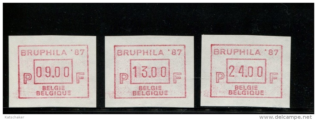 365842605  POSTFRIS MINT NEVER HINGED POSTFRISCH EINWANDFREI NEUF SANS CHARNIERE OCB ATM63 SET 9-13-24 MICHEL 6.2 C S1 - 1980-1999