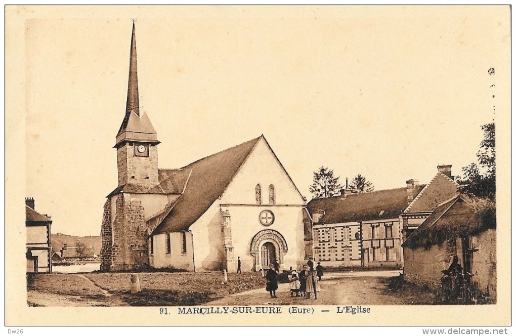 Marcilly-sur-Eure (Eure) - L'Eglise - Edition M. Aube - Marcilly-sur-Eure