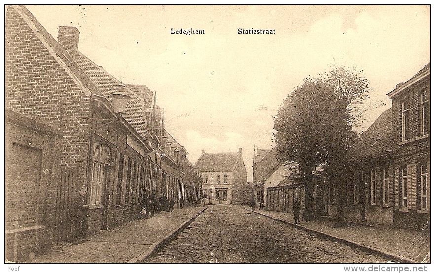 Ledeghem / Ledegem / Statiestraat ( Feldpost 23 Feb. 1916 ) - Ledegem