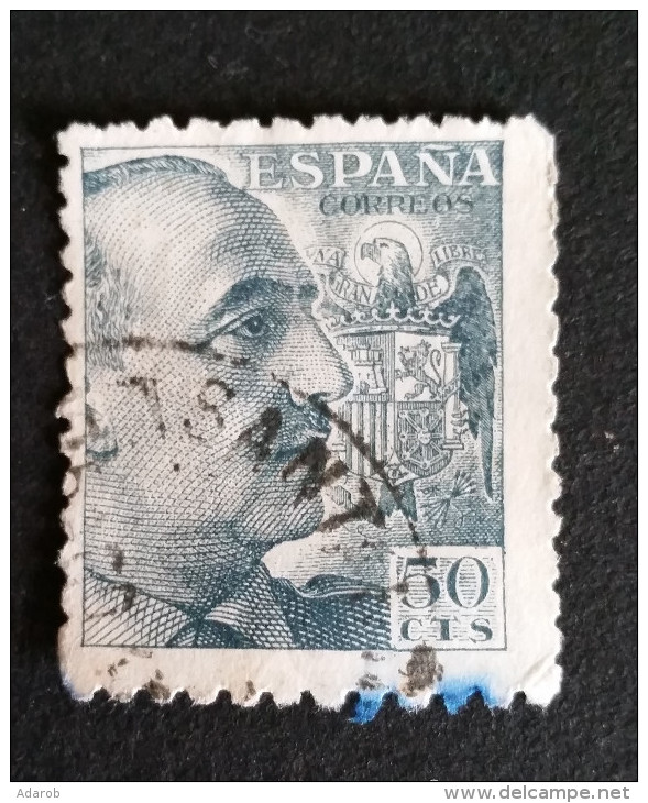 TIMBRE ESPAGNE N° 791 De 1949 - 50 CTAS Général Franco - OBLITERE - Collections
