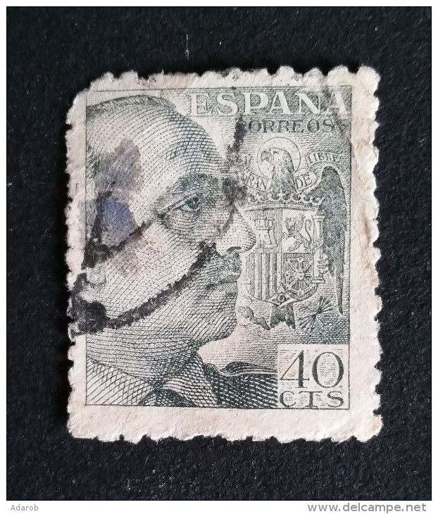 TIMBRE ESPAGNE N°    De 1949 - 40 CTAS Général Franco - OBLITERE - Collections