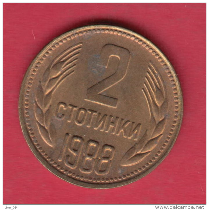 F6471 / - 2 Stotinki - 1988 - Bulgaria Bulgarie Bulgarien Bulgarije - Coins Monnaies Munzen - Bulgaria