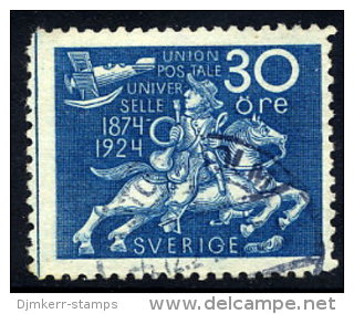 SWEDEN 1924 UPU Anniversary 30 öre  Used.  Michel 164a - Gebruikt