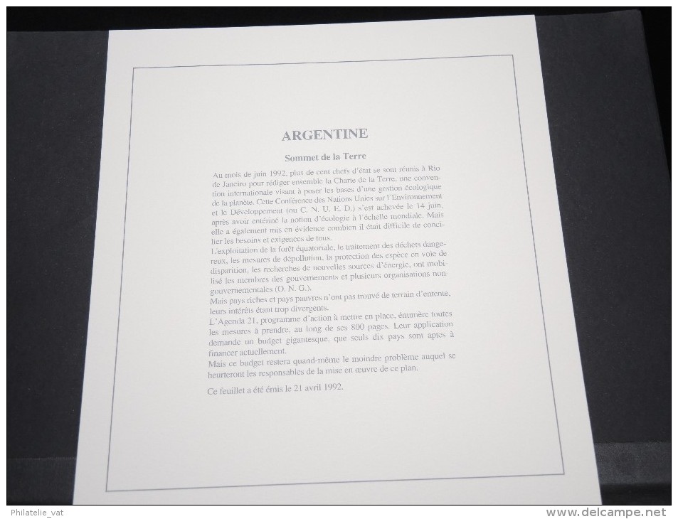 ARGENTINE - Bloc Luxe Avec Texte Explicatif - Belle Qualité - À Voir -  N° 11484 - Blocks & Sheetlets
