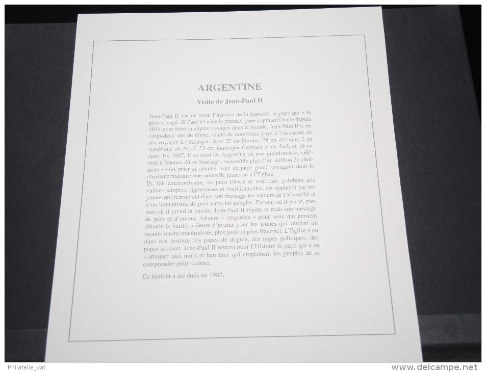 ARGENTINE - Bloc Luxe Avec Texte Explicatif - Belle Qualité - À Voir -  N° 11485 - Blocks & Sheetlets