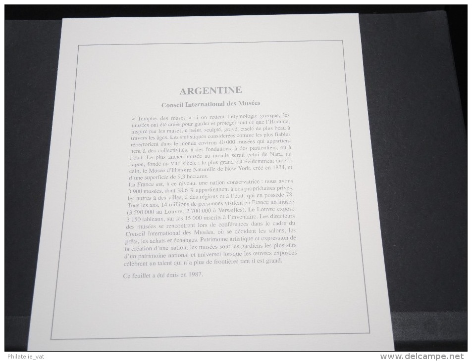 ARGENTINE - Bloc Luxe Avec Texte Explicatif - Belle Qualité - À Voir -  N° 11486 - Blocchi & Foglietti