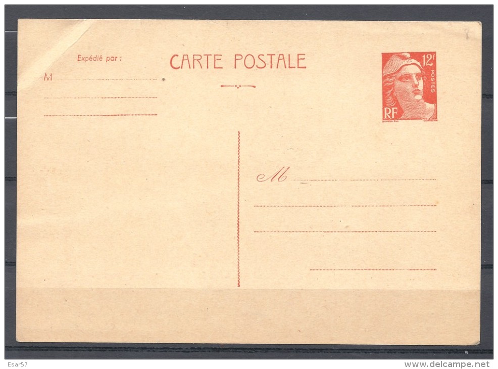 FRANCE - ENTIER POSTAL Type Marianne De Gandon 885-CP1- 12f - NEUF - Cartoline Postali E Su Commissione Privata TSC (ante 1995)