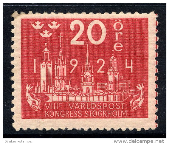 SWEDEN 1924 UPU Congress 20 öre  LHM / *.  Michel 147 - Unused Stamps