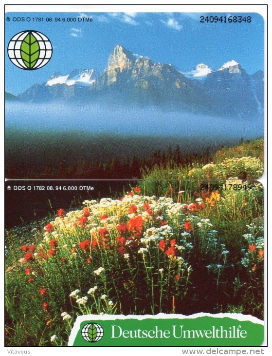 Montagne Fleur Puzzle Allemagne 5000 Exemplaires Télécarte Phonecard  P024 - O-Serie : Serie Clienti Esclusi Dal Servizio Delle Collezioni