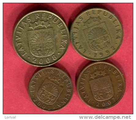 4 Monnaies Ttb 3 - Lettland