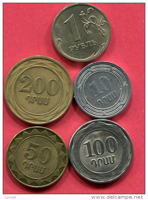 5 Monnaies Ttb 4,5 - Arménie