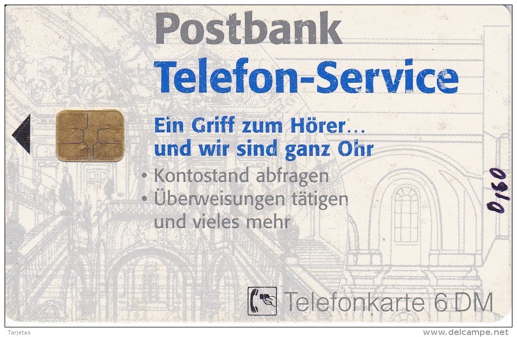 O 2889 TARJETA DE ALEMANIA DE POSTBANK DE TIRADA  26000 - O-Serie : Serie Clienti Esclusi Dal Servizio Delle Collezioni