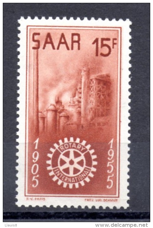 SARRE. AÑO 1955. Mi 358. (MH) - Unused Stamps