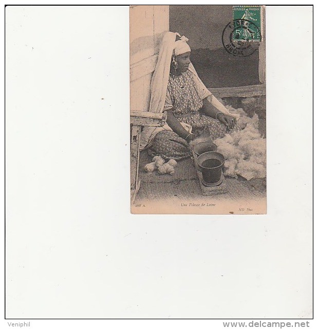 CARTE POSTALE - UNE FILEUSE DE LAINE - ANNEE 1908 - Artisanat