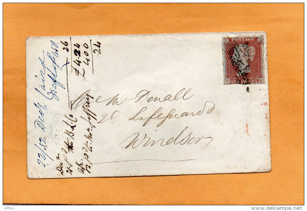 Great Britain 1852 Cover Mailed - Covers & Documents