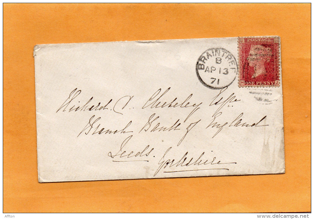 Great Britain 1871 Cover Mailed - Lettres & Documents