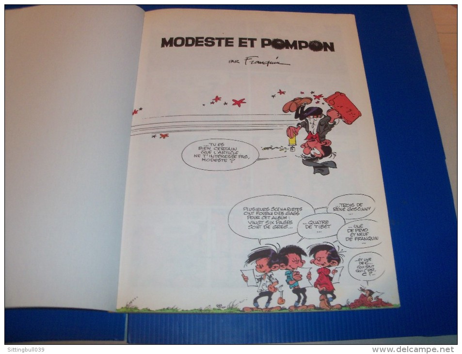 FRANQUIN. Modeste Et Pompon N° 2. Album PUB Côte D'Or. Collection Les BD D'OR. 1987. Proost. Belgique. - Oggetti Pubblicitari