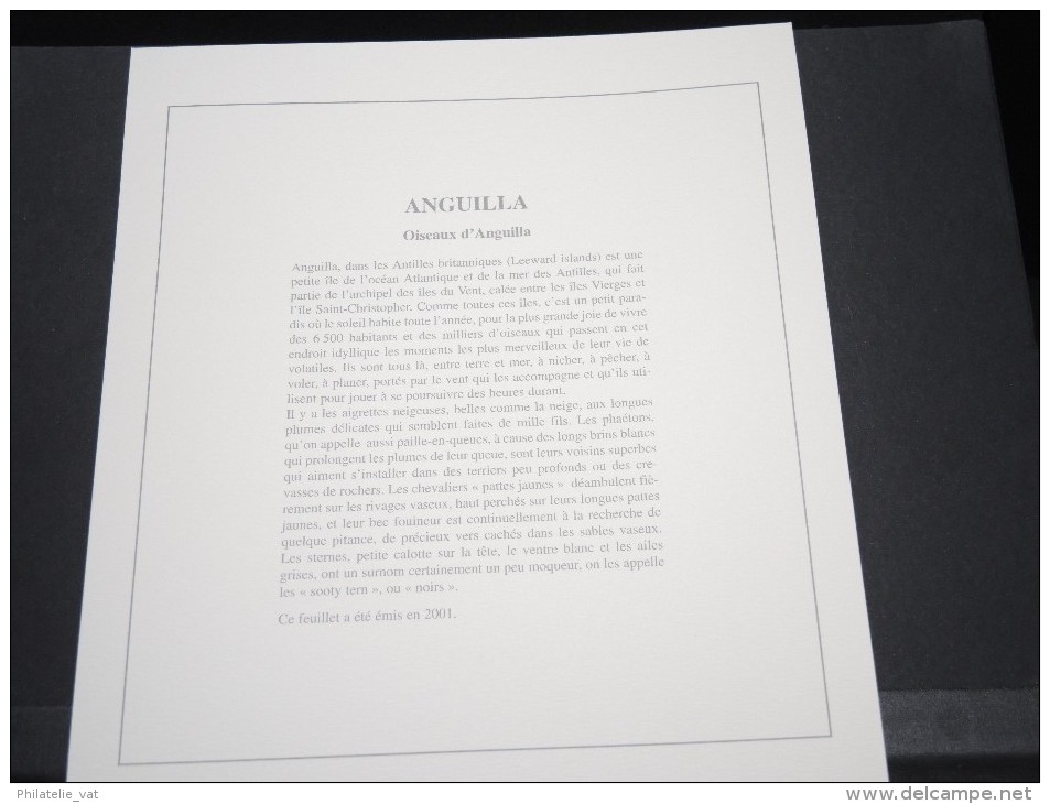ANGUILLA - Bloc Luxe Avec Texte Explicatif - Belle Qualité - À Voir -  N° 11503 - Anguilla (1968-...)