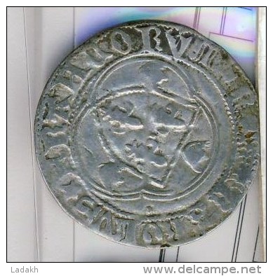 MONNAIE CHARLES VIII BLANC AUX CORONNELLES # A LA COURONNE - 1483-1498 Karel VIII