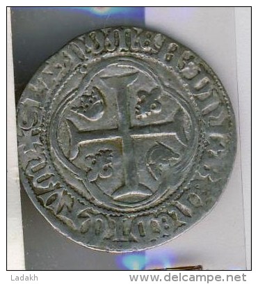 MONNAIE CHARLES VIII BLANC AUX CORONNELLES # A LA COURONNE - 1483-1498 Charles VIII L'Affable