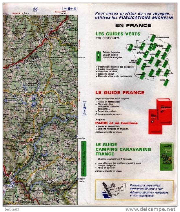 1 CARTE MICHELIN N° 75 NEUVE STOCK LIBRAIRIE MANUFACTURE FRANCAISE DES PNEUMATIQUES TOURISME FRANCE 1976 BORDEAUX TULLE - Cartes/Atlas