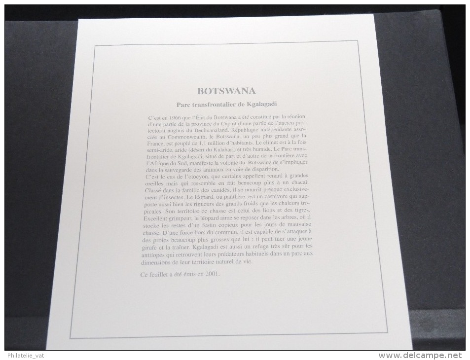 BOTSWANA - Bloc Luxe Avec Texte Explicatif - Belle Qualité - À Voir -  N° 11512 - Botswana (1966-...)