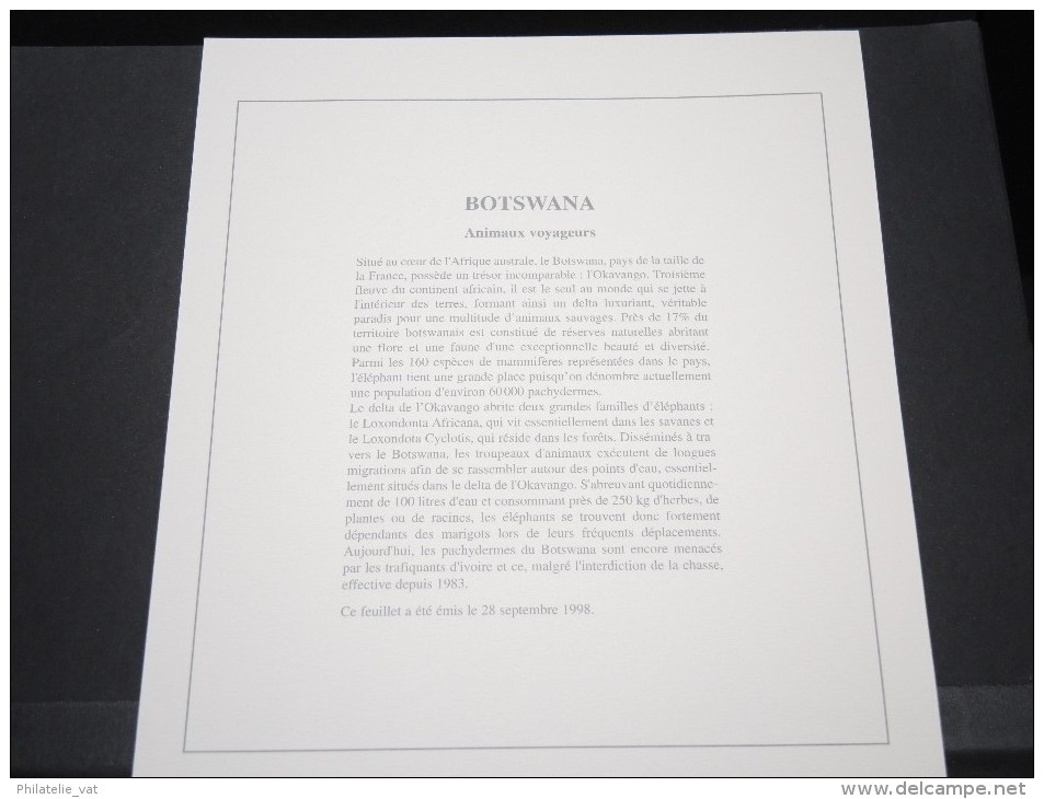 BOTSWANA - Bloc Luxe Avec Texte Explicatif - Belle Qualité - À Voir -  N° 11514 - Botswana (1966-...)