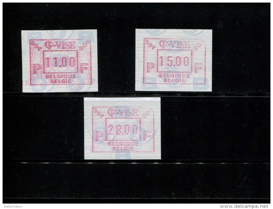 BELGIE POSTFRIS MINT NEVER HINGED POSTFRISCH EINWANDFREI NEUF SANS CHARNIERE OCB ATM87 Set 11 15 18 MICHEL  27 S 1 - 1980-1999