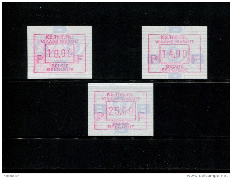 BELGIE POSTFRIS MINT NEVER HINGED POSTFRISCH EINWANDFREI NEUF SANS CHARNIERE OCB ATM82 Set 10 14 25 MICHEL  23 S 1 - 1980-99