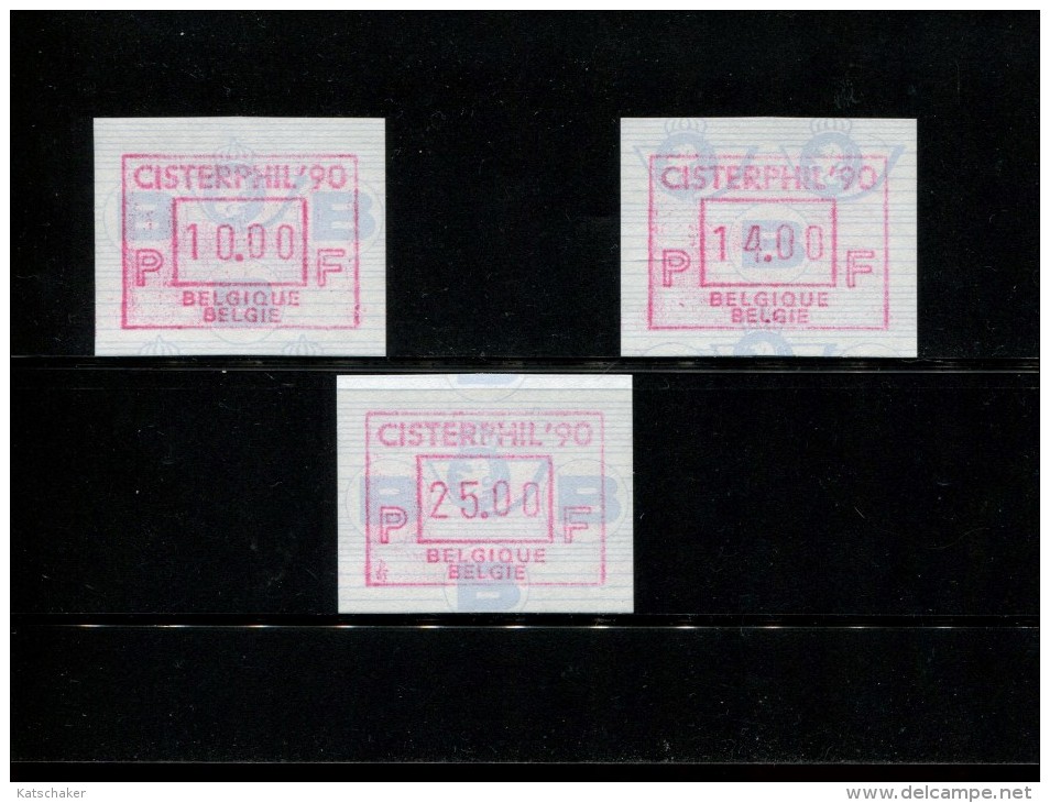 BELGIE POSTFRIS MINT NEVER HINGED POSTFRISCH EINWANDFREI NEUF SANS CHARNIERE OCB ATM82 Set 10 14 25 MICHEL  24 S 1 - 1980-1999