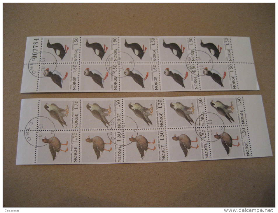 Booklet Yvert N&ordm; C783 + C785 Cat. 8.50 Eur Bird Birds Norway Norvege - Carnets