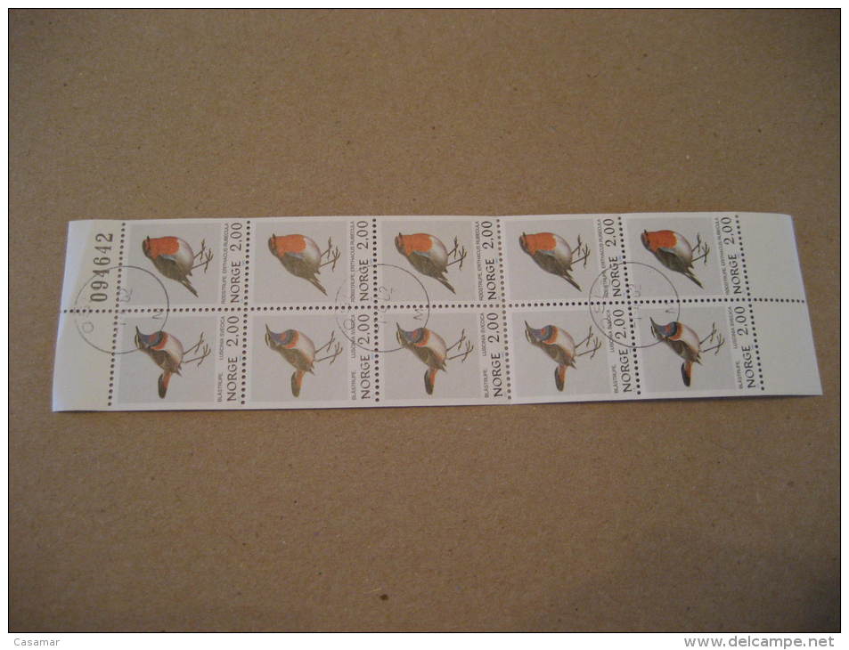 Booklet Yvert N&ordm; C816 Cat. 6 Eur Bird Birds Norway Norvege - Carnets