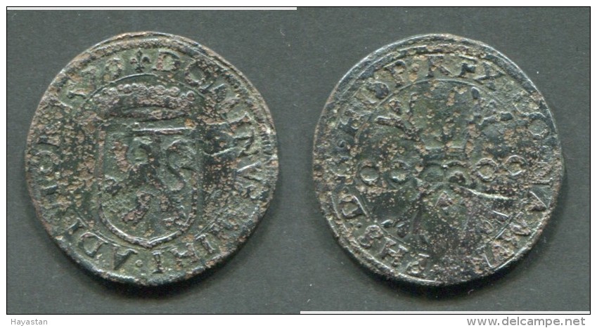 PAYS-BAS ESPAGNOL - COMTE DE NAMUR - PHILIPPE II 1555-1581 - DOUBLE DENIER 1579 - Pays Bas Espagnols