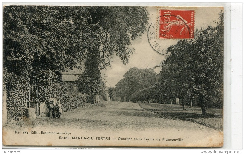 CPA 95 ST MARTIN DU TERTRE QUARTIER DE LA FERME DE FRANCONVILLE - Saint-Martin-du-Tertre