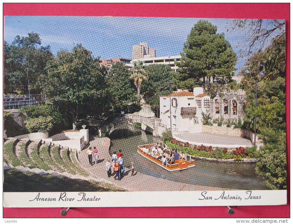 Etats Unis - Texas - San Antonio - Arneson River Theater - Joli Timbre - Scans Recto-verso - San Antonio