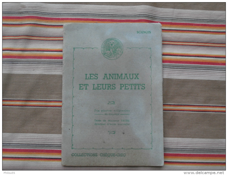 LES ANIMAUX ET LEURS PETITS Collection Cheque Chic     Chocolat CEMOI, Pates LUSTUCRU Bon De Commande - Fiches Didactiques